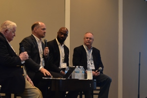 Left to right: Michael J. Hyland, J.D. Slaughter, Dorian Cockrell, David King