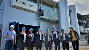 Pertamina's project team visiting Clariant's pre-commercial sunliquid® plant in Straubing, Germany at the end of 2019. (Photo: Clariant)