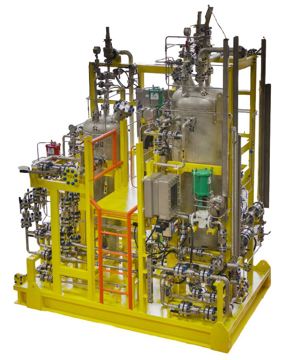 The high pressure (117 bar) system reduces the oil in water content from 3000ppm down to &lt;20ppm