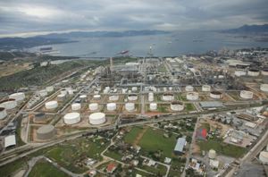 The Aspropyrgos Refinery run by Hellenic Petroleum in Greece