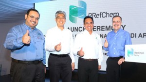 From left to right : Abdulaziz Judaimi, Senior Vice President, Downstream, Saudi Aramco; Datuk Md Arif Mahmood, Executive Vice President Downstream, PETRONAS; Tan Sri Wan Zulkiflee Wan Ariffin, President &amp; CEO, PETRONAS; Amin Nasser, President &amp; CEO, Saudi Aramco. (Image Source: Saudi Aramco)